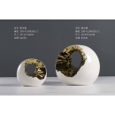 現代簡約陶瓷造型擺飾(圓中圓.立方體)y16259- 立體雕塑.擺飾 立體擺飾系列-幾何、抽象系列